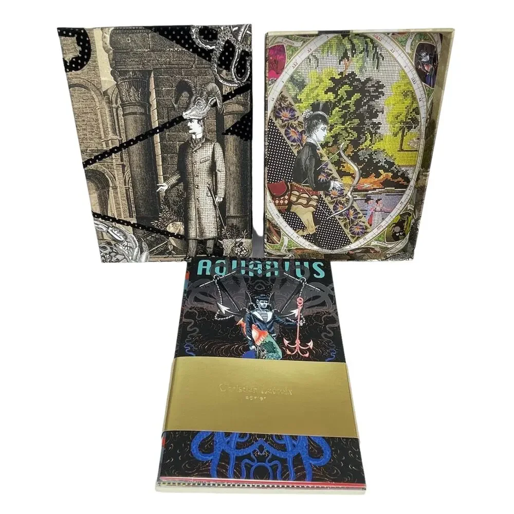 Christian Lacroix Astrologie Designer Note Card Set 12 Zodiac Signs -Never Used